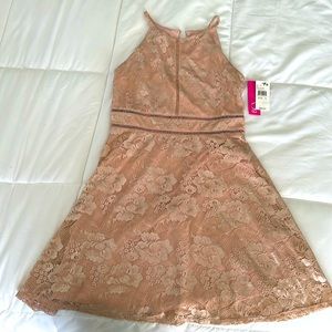 Dusty pink BCX girl size 14 dress - NWT